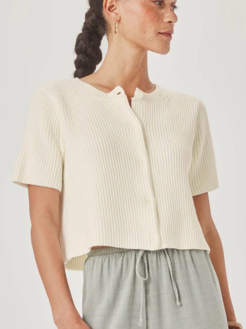 NWT Splendid Delilah Short Sleeve Cardigan - Picture 3 of 6